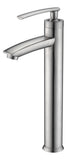 ANZZI Fifth Elegant Vessel Sink Faucet (9.2" H), Single Hole, WaterSense Certified, Rhino Alloy Solid Brass, Various Finishes