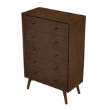 Caroline Mid Century Modern Solid Wood Dresser 5-Drawer