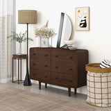 Alexa Mid Century Modern Dresser 6 Drawers