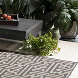 Janamuato White Geometric Cement Outdoor Planter