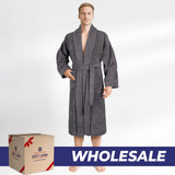 American Soft Linen Luxury Men’s Robe – 100% Cotton, Quick Dry, Turkish Bathrobe for Wholesale