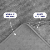 American Soft Linen 100% Cotton Bath Mat Rugs, 17x24 inches Slip Resistant Bottom Base Bath Mats for Bathroom - 50 Set Case Pack