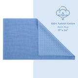 American Soft Linen 100% Cotton Bath Mat Rugs, 17x24 inches Slip Resistant Bottom Base Bath Mats for Bathroom - 50 Set Case Pack
