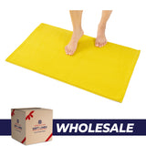 American Soft Linen 100% Cotton Bath Mat Rugs, 17x24 inches Slip Resistant Bottom Base Bath Mats for Bathroom - 50 Set Case Pack