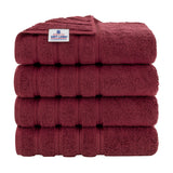 American Soft Linen 100% Cotton Turkish Towels for Bathroom, 4 Pack Bath Towel Set, Super Soft, Extra Large Bath Towels
