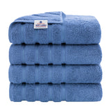American Soft Linen 100% Cotton Turkish Towels for Bathroom, 4 Pack Bath Towel Set, Super Soft, Extra Large Bath Towels