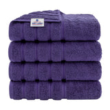 American Soft Linen 100% Cotton Turkish Towels for Bathroom, 4 Pack Bath Towel Set, Super Soft, Extra Large Bath Towels