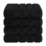 American Soft Linen 100% Cotton Turkish Towels, 4 Pack Hand Towel Set, Super Soft, Absorbent, Quick Dry Premium Towels