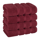 American Soft Linen 100% Cotton Turkish Towels, 4 Pack Hand Towel Set, Super Soft, Absorbent, Quick Dry Premium Towels