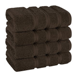 American Soft Linen 100% Cotton Turkish Towels, 4 Pack Hand Towel Set, Super Soft, Absorbent, Quick Dry Premium Towels