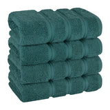 American Soft Linen 100% Cotton Turkish Towels, 4 Pack Hand Towel Set, Super Soft, Absorbent, Quick Dry Premium Towels