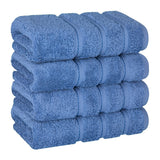 American Soft Linen 100% Cotton Turkish Towels, 4 Pack Hand Towel Set, Super Soft, Absorbent, Quick Dry Premium Towels