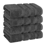 American Soft Linen 100% Cotton Turkish Towels, 4 Pack Hand Towel Set, Super Soft, Absorbent, Quick Dry Premium Towels