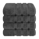 American Soft Linen 100% Cotton Turkish Towels, 4 Pack Hand Towel Set, Super Soft, Absorbent, Quick Dry Premium Towels