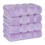 American Soft Linen 100% Cotton Turkish Towels, 4 Pack Hand Towel Set, Super Soft, Absorbent, Quick Dry Premium Towels