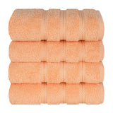 American Soft Linen 100% Cotton Turkish Towels, 4 Pack Hand Towel Set, Super Soft, Absorbent, Quick Dry Premium Towels