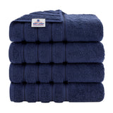 4 Piece 100% Cotton Turkish Bath Towel - 6 Set Case Pack
