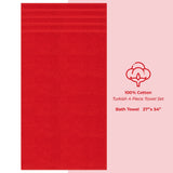 4 Piece 100% Cotton Turkish Bath Towel - 6 Set Case Pack