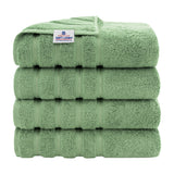 4 Piece 100% Cotton Turkish Bath Towel - 6 Set Case Pack