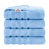 4 Piece 100% Cotton Turkish Bath Towel - 6 Set Case Pack