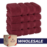 4 Piece 100% Cotton Turkish Towels, Hand Towel Set, Soft, Absorbent, Quick Dry - 28 Set Case Pack