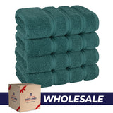 4 Piece 100% Cotton Turkish Towels, Hand Towel Set, Soft, Absorbent, Quick Dry - 28 Set Case Pack