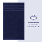 4 Piece 100% Cotton Turkish Towels, Hand Towel Set, Soft, Absorbent, Quick Dry - 28 Set Case Pack