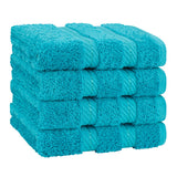 4 Piece 100% Cotton Luxury Washcloth Turkish Towel Set - 60 Set Case Pack
