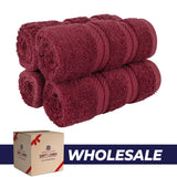4 Piece 100% Cotton Luxury Washcloth Turkish Towel Set - 60 Set Case Pack