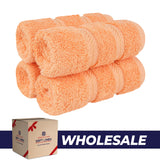 4 Piece 100% Cotton Luxury Washcloth Turkish Towel Set - 60 Set Case Pack
