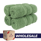 4 Piece 100% Cotton Luxury Washcloth Turkish Towel Set - 60 Set Case Pack