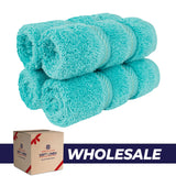 4 Piece 100% Cotton Luxury Washcloth Turkish Towel Set - 60 Set Case Pack