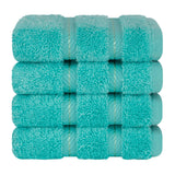 4 Piece 100% Cotton Luxury Washcloth Turkish Towel Set - 60 Set Case Pack