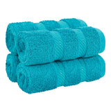 4 Piece 100% Cotton Softness, Elegance, Comfort Washcloth Turkish Towel Set