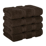 4 Piece 100% Cotton Softness, Elegance, Comfort Washcloth Turkish Towel Set