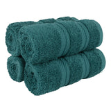 4 Piece 100% Cotton Softness, Elegance, Comfort Washcloth Turkish Towel Set
