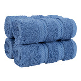 4 Piece 100% Cotton Softness, Elegance, Comfort Washcloth Turkish Towel Set