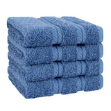 4 Piece 100% Cotton Softness, Elegance, Comfort Washcloth Turkish Towel Set