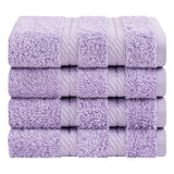4 Piece 100% Cotton Softness, Elegance, Comfort Washcloth Turkish Towel Set