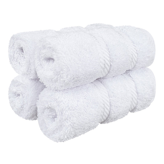 4 Piece 100% Cotton Softness, Elegance, Comfort Washcloth Turkish Towel Set