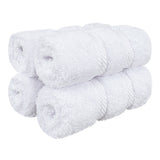 4 Piece 100% Cotton Softness, Elegance, Comfort Washcloth Turkish Towel Set