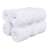 4 Piece 100% Cotton Softness, Elegance, Comfort Washcloth Turkish Towel Set