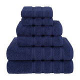 6 Piece 100% Cotton Turkish Bulk Bath Towels - Wholesale Premium Towel Sets - 10 Set Case Pack