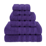 6 Piece 100% Cotton Turkish Bulk Bath Towels - Wholesale Premium Towel Sets - 10 Set Case Pack