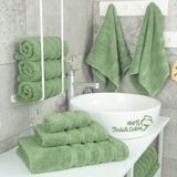 6 Piece 100% Cotton Turkish Bulk Bath Towels - Wholesale Premium Towel Sets - 10 Set Case Pack