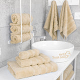 6 Piece 100% Cotton Turkish Bulk Bath Towels - Wholesale Premium Towel Sets - 10 Set Case Pack