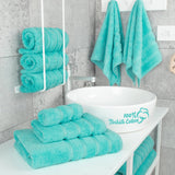 6 Piece 100% Cotton Turkish Bulk Bath Towels - Wholesale Premium Towel Sets - 10 Set Case Pack