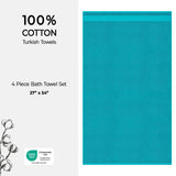 American Soft Linen Bekos 100% Cotton Turkish Towels, 4 Piece Bath Towel Set