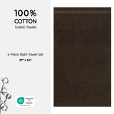 American Soft Linen Bekos 100% Cotton Turkish Towels, 4 Piece Bath Towel Set
