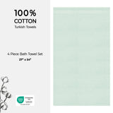 American Soft Linen Bekos 100% Cotton Turkish Towels, 4 Piece Bath Towel Set